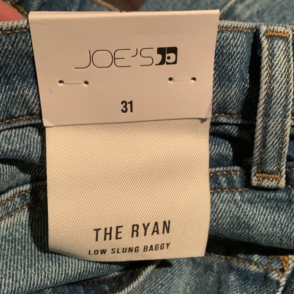 Joe's Jeans Blue Flare Wide Leg DenimThe Ryan Low Slung Baggy Jeans Size 30 -31 - Picture 14 of 15